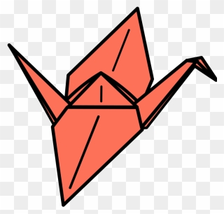 Orgimai Clipart Svg Stock Free Clipart - Origami Crane Clipart - Png Download