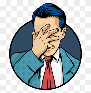 Transparent Facepalm Clipart - Disappointed Png