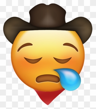 Gay Abs 2019 Likeful Transparent Background Iphone - Sad Cowboy Hat Emoji Clipart