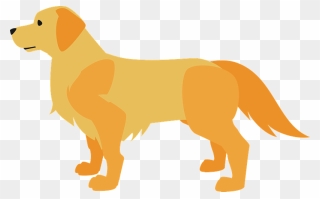 Golden Retriever Dog Animal Clipart - ゴールデン レトリバー イラスト フリー - Png Download