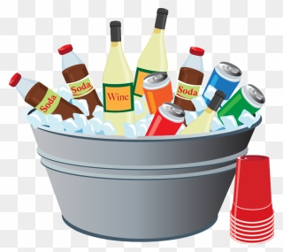 #drinks #icebucket #bbq #barbecue #party #summer #freetoedit - Party Drinks Clipart - Png Download