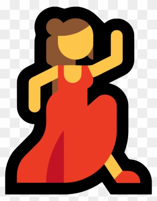 Emoji Dançarina Clipart