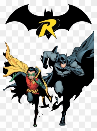 Damian Robin Wayne Dick Batman Grayson Batman And Robin - Batman And Robin Png Clipart