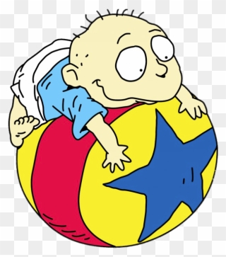 Rugrats Tommy Pickles On Ball - Rugrats Png Clipart