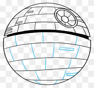 How To Draw The Death Star From Star Wars - Draw Star Wars Death Star Clipart