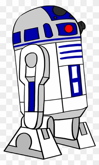 How To Draw R2-d2 From Star Wars - Draw R2d2 Step By Step Clipart