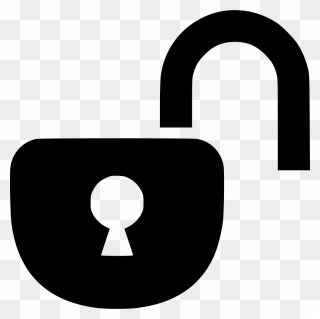 Lock Clipart Open - Open Lock Icon Png Transparent Png