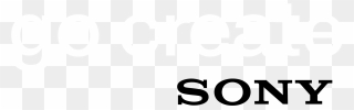 Go Create Sony Logo Black And White Sony - Logo Sony Xperia Png Clipart