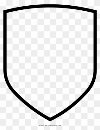 Escudos En Clipart Banner Transparent Desenho Escudo - Empty Shield Crest Logo Png