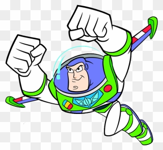 Image Flying Png Of - Buzz Lightyear Drawing Easy Clipart