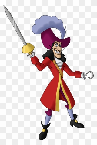 Captain Hook Transparent - Captain Hook Disney Villains Clipart