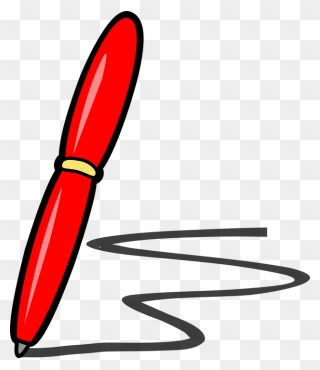 Thumb Image - Red Pen Clipart - Png Download