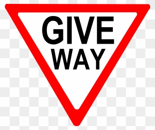 Give Way Sign Meaning Clipart
