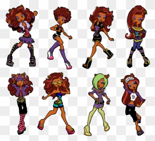 Rainy Day Monster High Dolls - Clawdeen Monster High Drawings Clipart