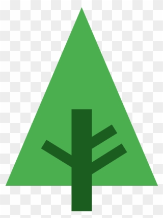 Forrest Pine Tree Green - Sign Clipart