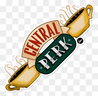 Central Perk Sticker Wall Decal Paper Clipart - Central Perk Logo Png Transparent Png