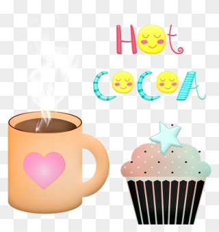 Cupcakes And Hot Cocoa Clipart - Png Download