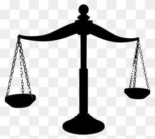 Scale Of Justice Silhouette Clipart