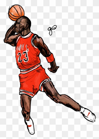 Transparent Kobe Dunk Png - Michael Jordan Drawing Easy Clipart