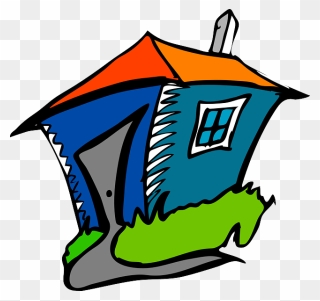 Buildings, Building, House, Cartoon, Homes, Case, Home - Open House Clipart