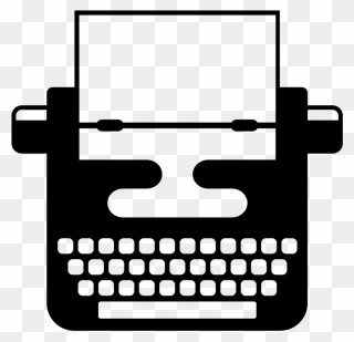 Typewriter Clipart Simple - Typewriter Icon Transparent Background - Png Download