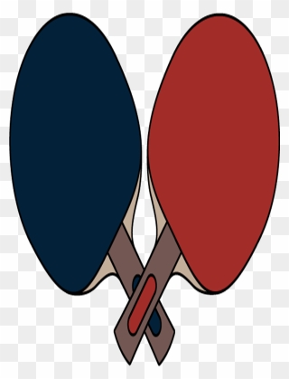 Table Tennis Bat Logo Clipart