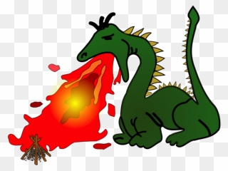 Fire Dragon - China Dragon Breathing Fire Clipart