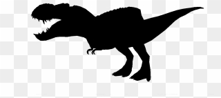 Tyrannosaurus Rex Velociraptor Dinosaur Silhouette Clipart