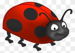 Strange Ladybug Cartoon - One Object Clip Art - Png Download