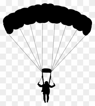 Parachuting Parachute Jumping Clip Art - Parachute Transparent Background - Png Download