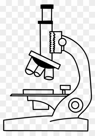 Collection Of Free Microscopes Drawing Label Clipart - Science Microscope Clipart - Png Download