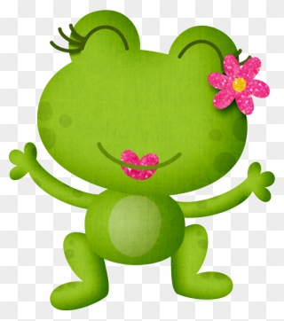 Girl Frog Clipart - Png Download