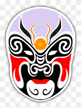 Symbol,headgear,china - Clipart Chinese Mask - Png Download
