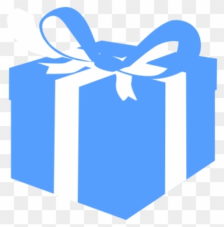 Blue Gift Box Clip Art , Png Download - Blue Gift Box Clip Art Transparent Png