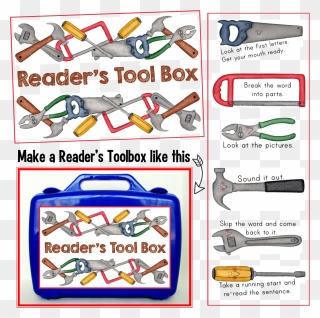 Toolbox Clipart Reading - Readers Toolbox - Png Download