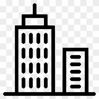 Bank Business Building Skyscraper House City Svg Png - City Icon Png Clipart