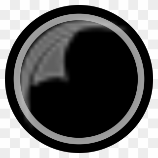 Round Shiny Black Button Svg Clip Arts - Circle - Png Download