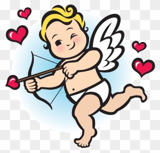 Baby Cupid Cartoon Clipart , Png Download - Baby Cupid Cartoon Transparent Png