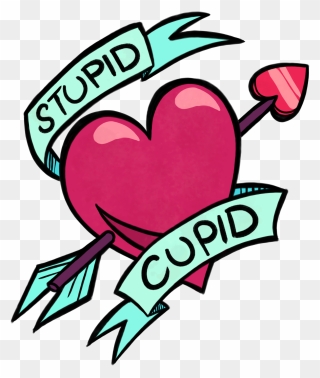 #heart #red #cupid #stupid #blue #pink #love #tatoo Clipart