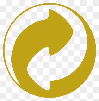Gold Circular Arrows 2 Clip Art At Clker - Symbol 2 Arrows In A Circle - Png Download