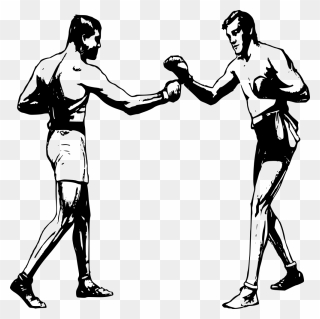 Boxer Clipart Boxing Fight - Two Boxers Png Transparent Png