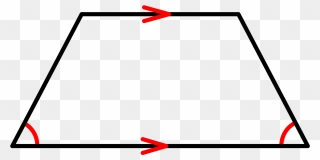 Isosceles Trapezoid Transparent & Png Clipart Free - Isosceles Trapezoid Base Angles Congruent