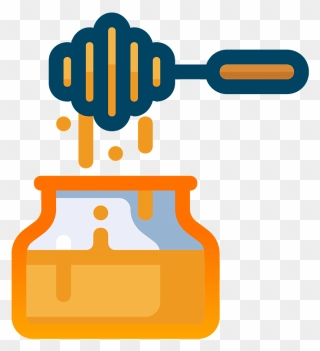 Honey Jar Clipart - Honey Jar Vector Png Transparent Png