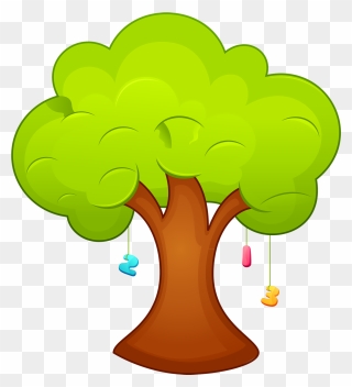 Cute Fall Tree Clipart Png Black And White Stock Cartoon - Cartoon Trees Png Transparent Png