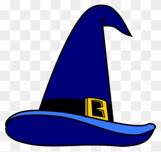 Blue Magic Girls Hat Clipart - Clip Art Wizard Hat - Png Download