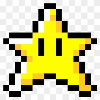 8 Bit Star Super Mario Clipart
