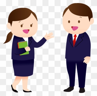 Business People Clipart - 会社 員 会話 イラスト - Png Download