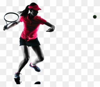 Silhouette Stock Photography Tennis Royalty-free - Tennis Player Royalty Free Png Clipart