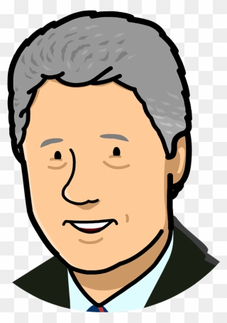 Bill Clinton-s Face Clipart Clip Transparent Stock - Bill Clinton Brainpop - Png Download