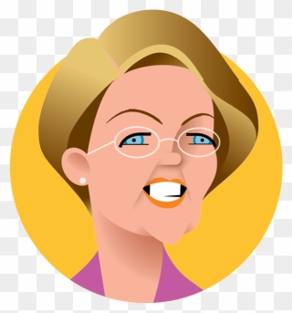 Headshot Of Elizabeth Warren Clipart